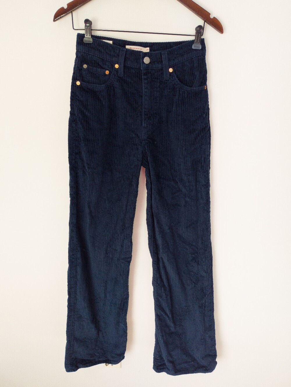 Levi's Ribcage Wide Leg Corduroy Jeans Size 25